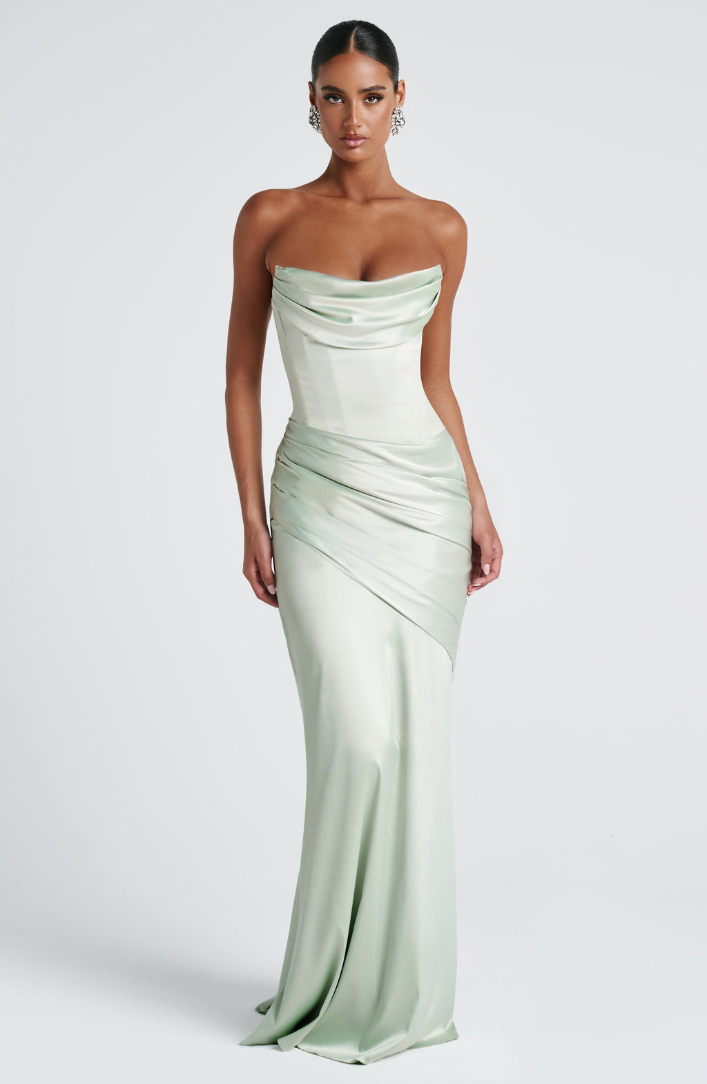 Aria™ - Vestido Largo Verde Menta