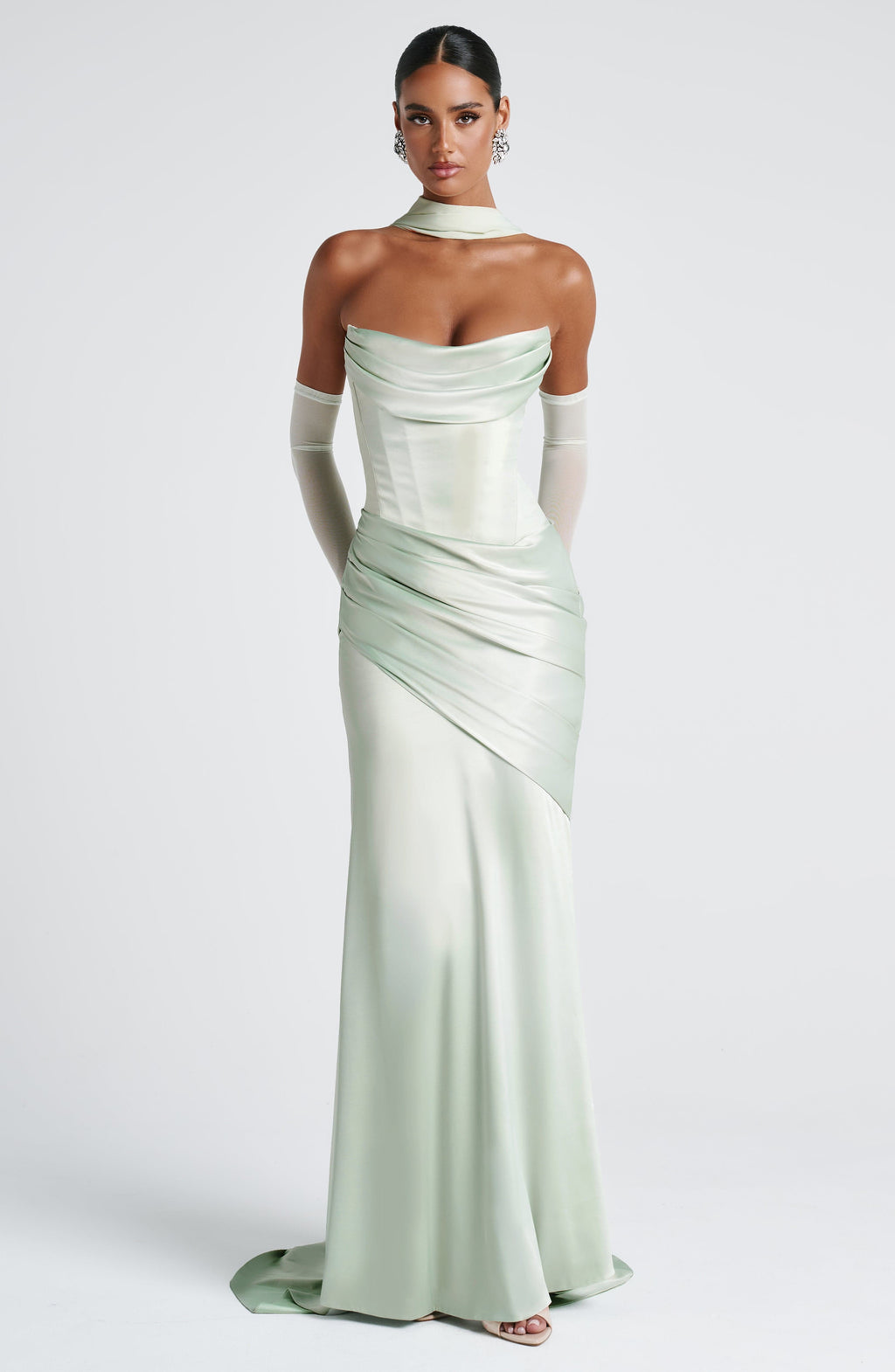 Aria™ - Vestido Largo Verde Menta