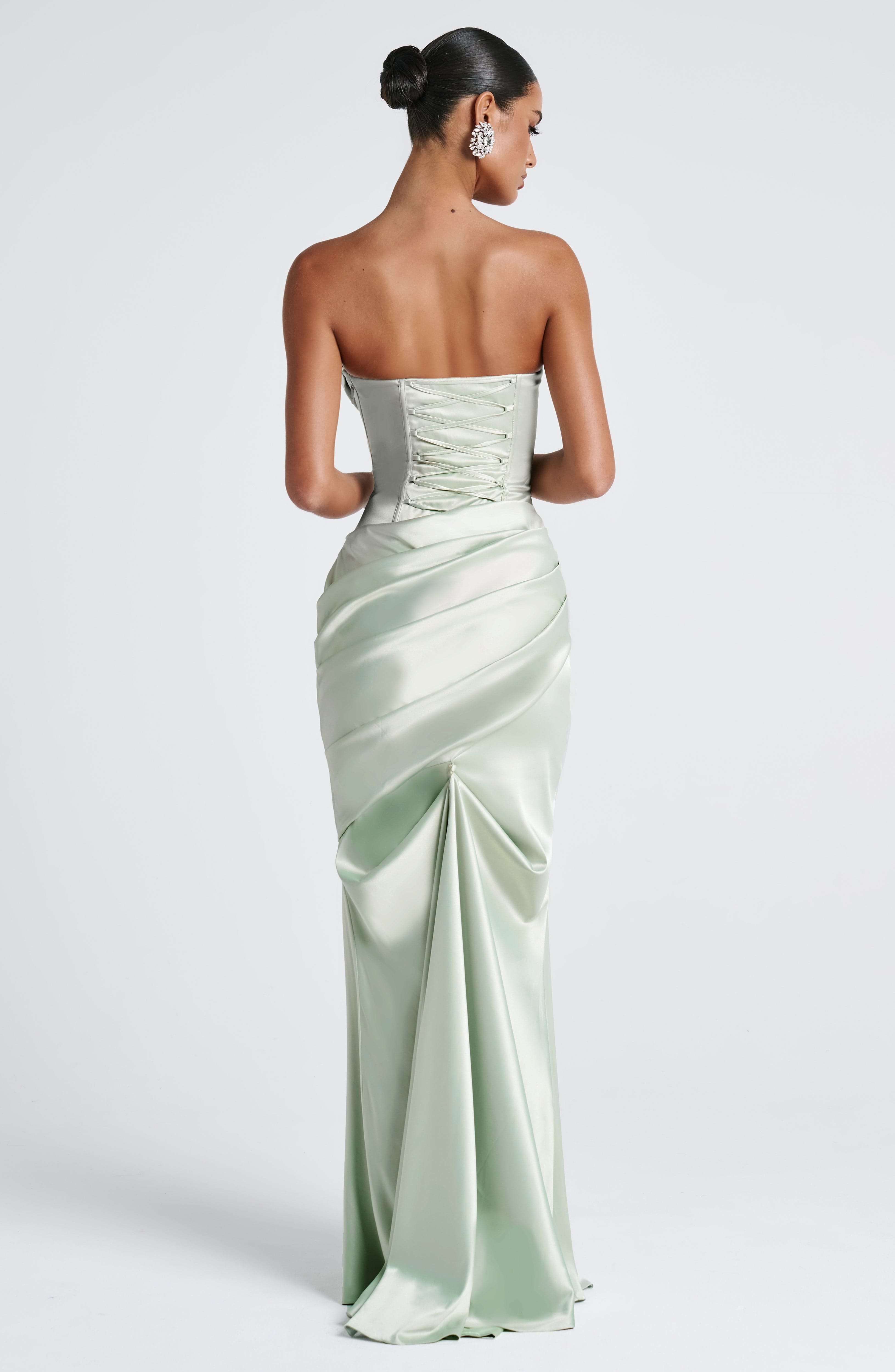 Aria™ - Vestido Largo Verde Menta