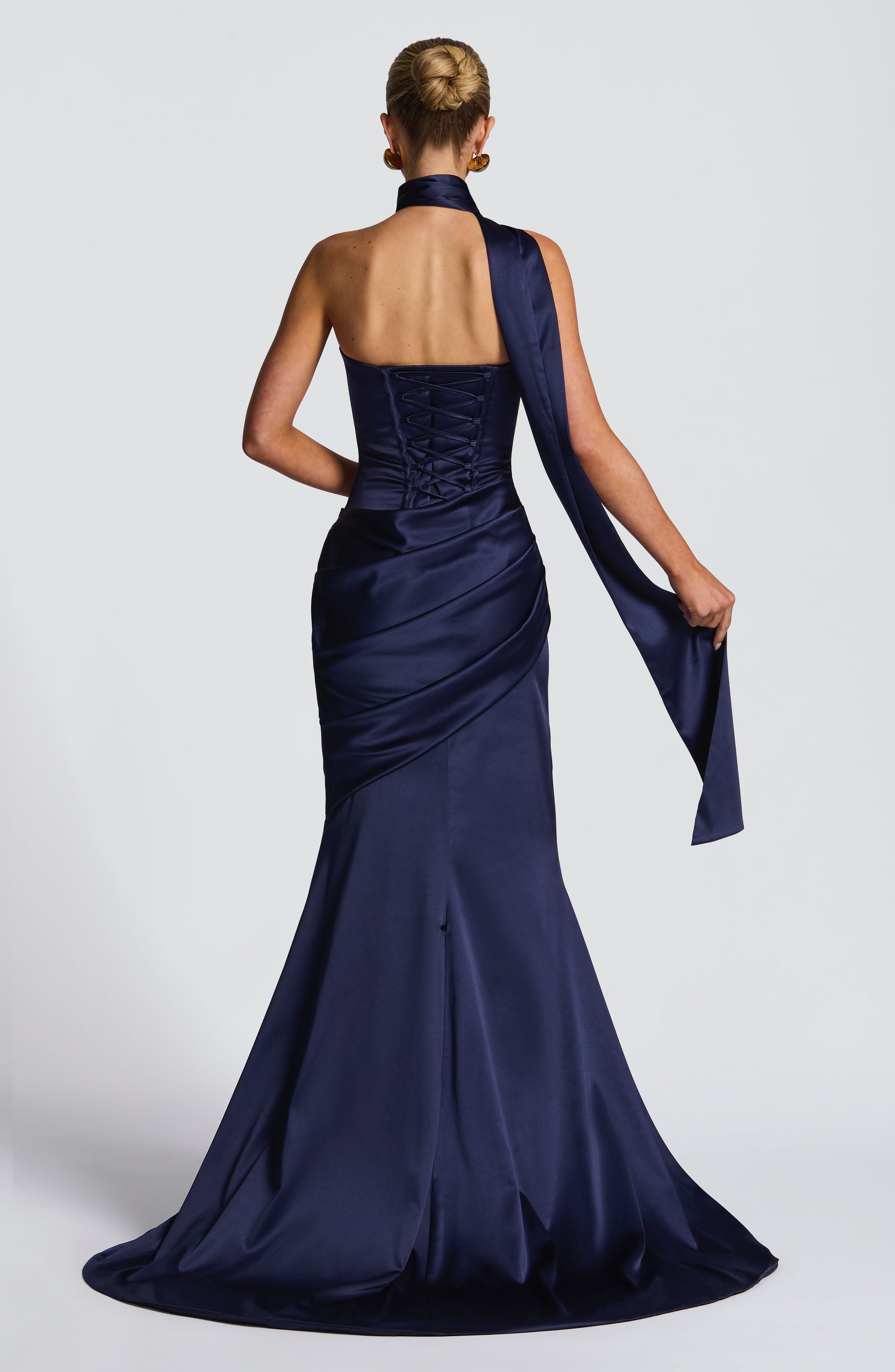 Aria™ - Vestido Largo Azul Marino
