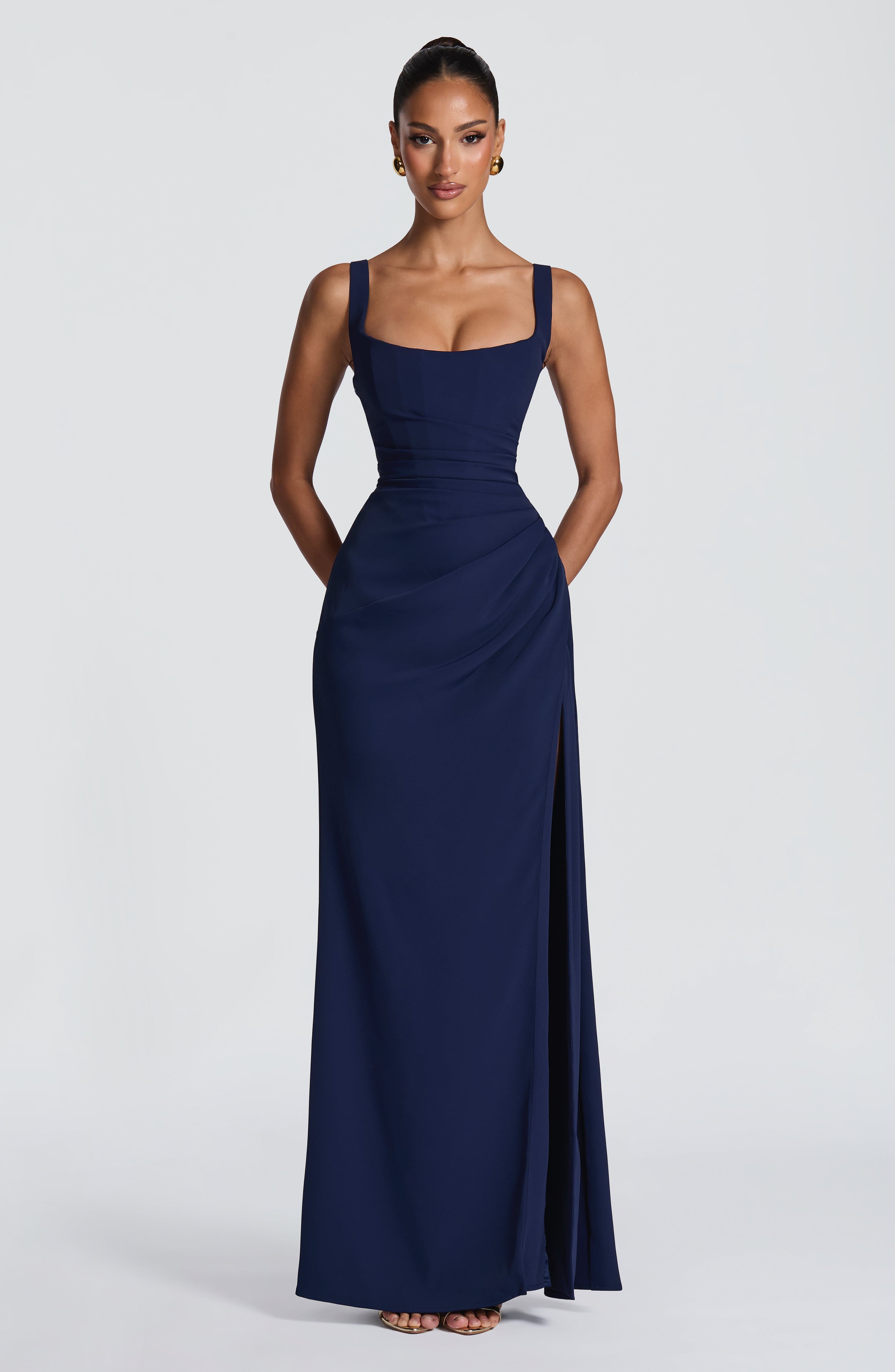 Lucía™ - Vestido Largo Cruzado