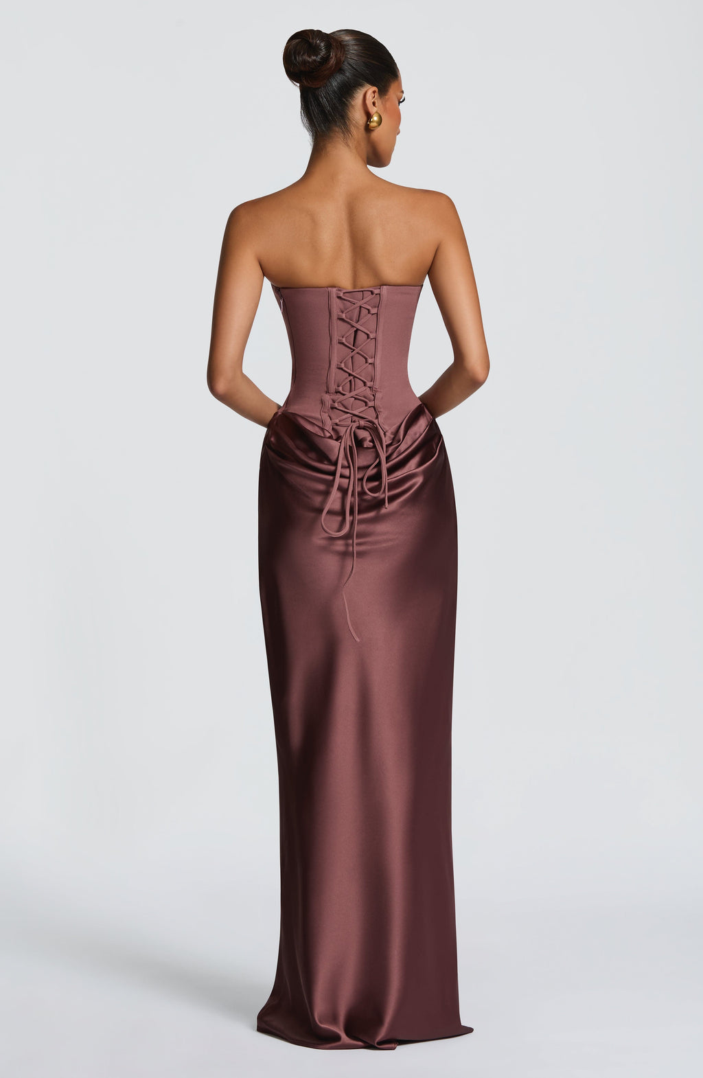 Marta™ - Vestido Largo con Sobrefalda