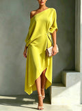 Camila™ - Vestido Asimétrico Elegante Midi