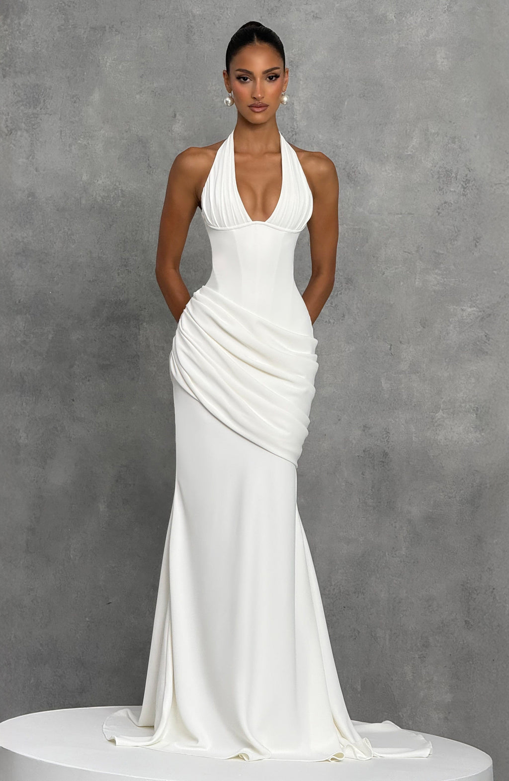 Noelia™ - Vestido Largo de Crepé
