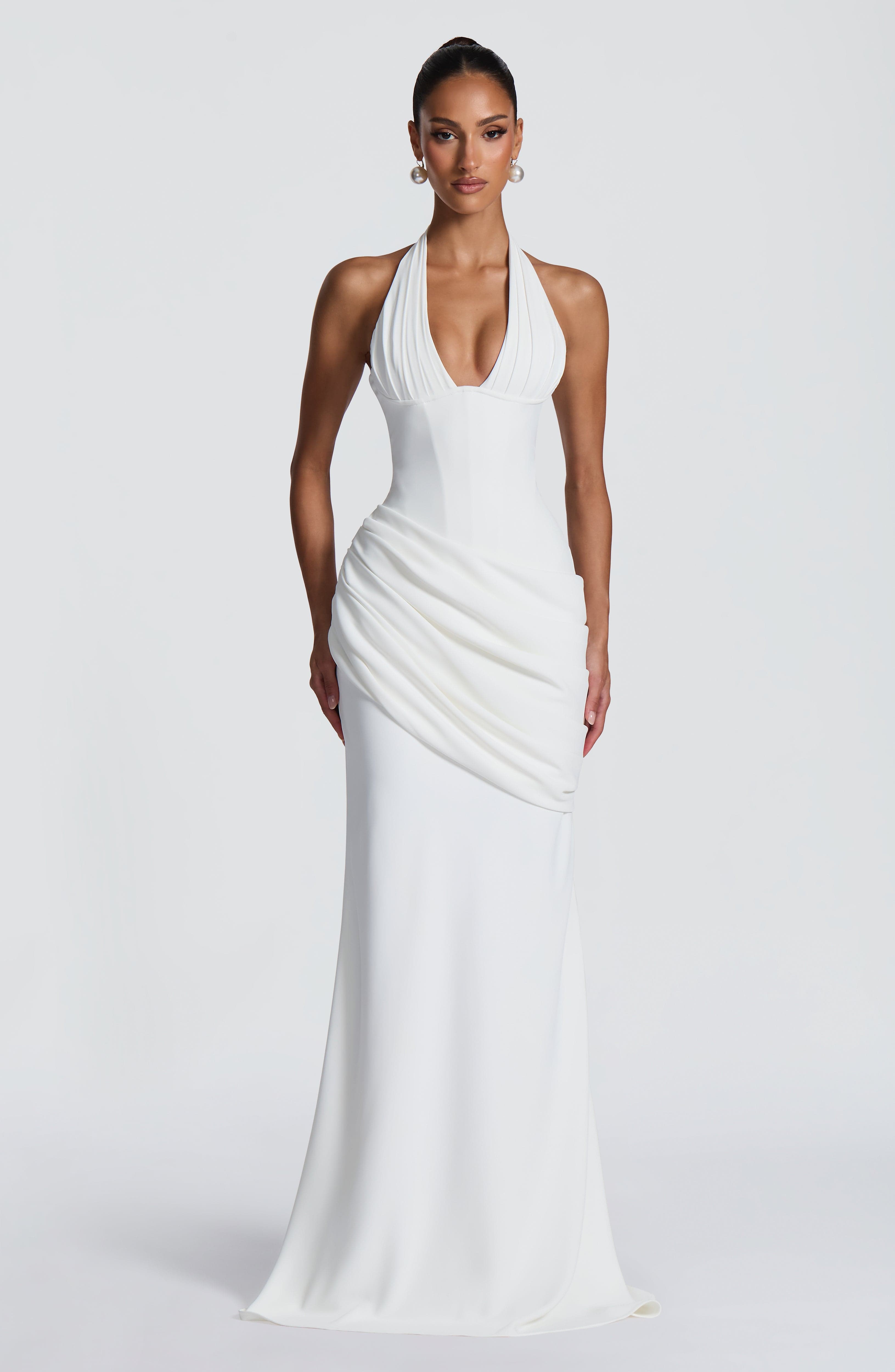 Noelia™ - Vestido Largo de Crepé