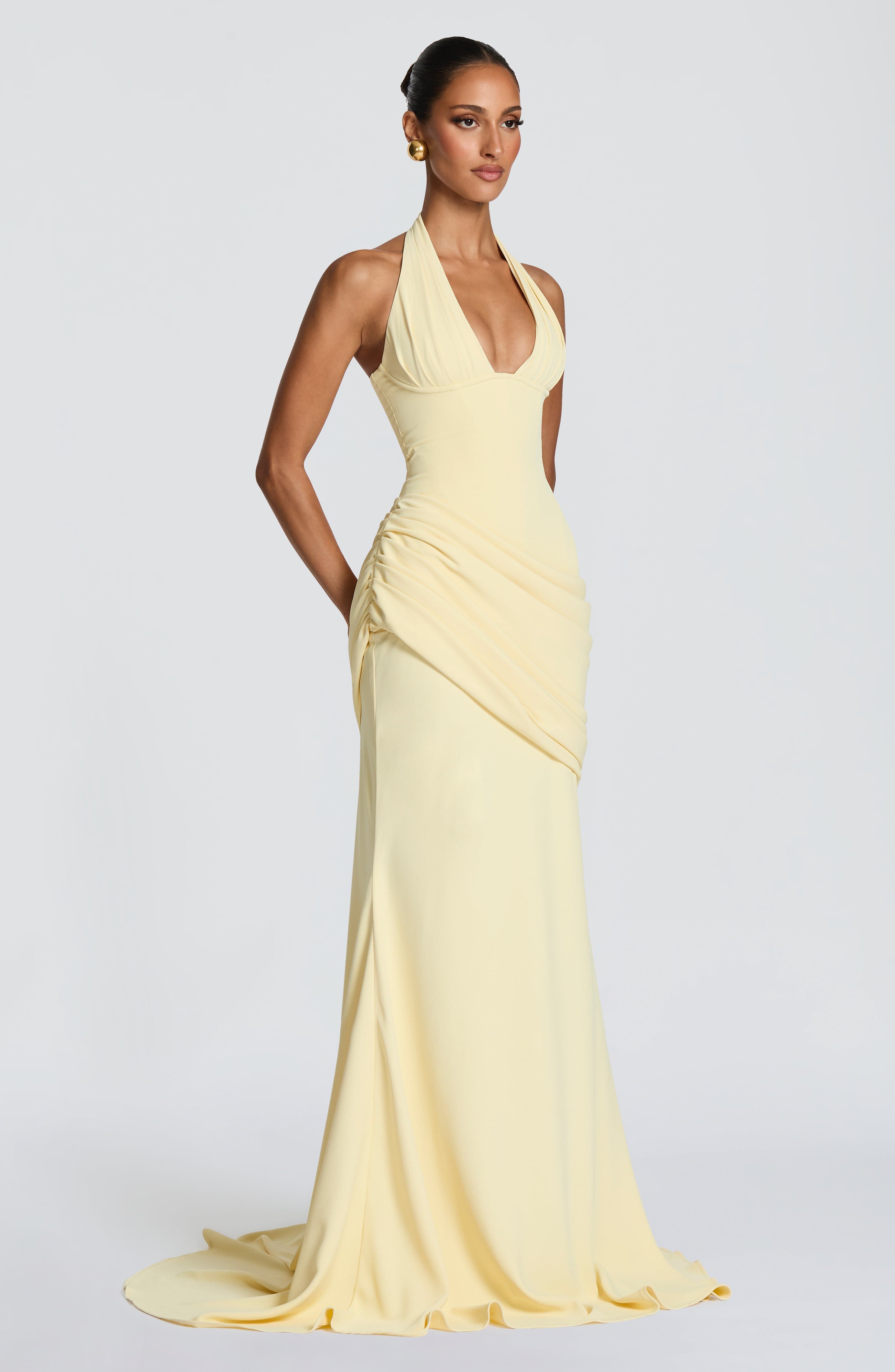 Noelia™ - Vestido Largo de Crepé