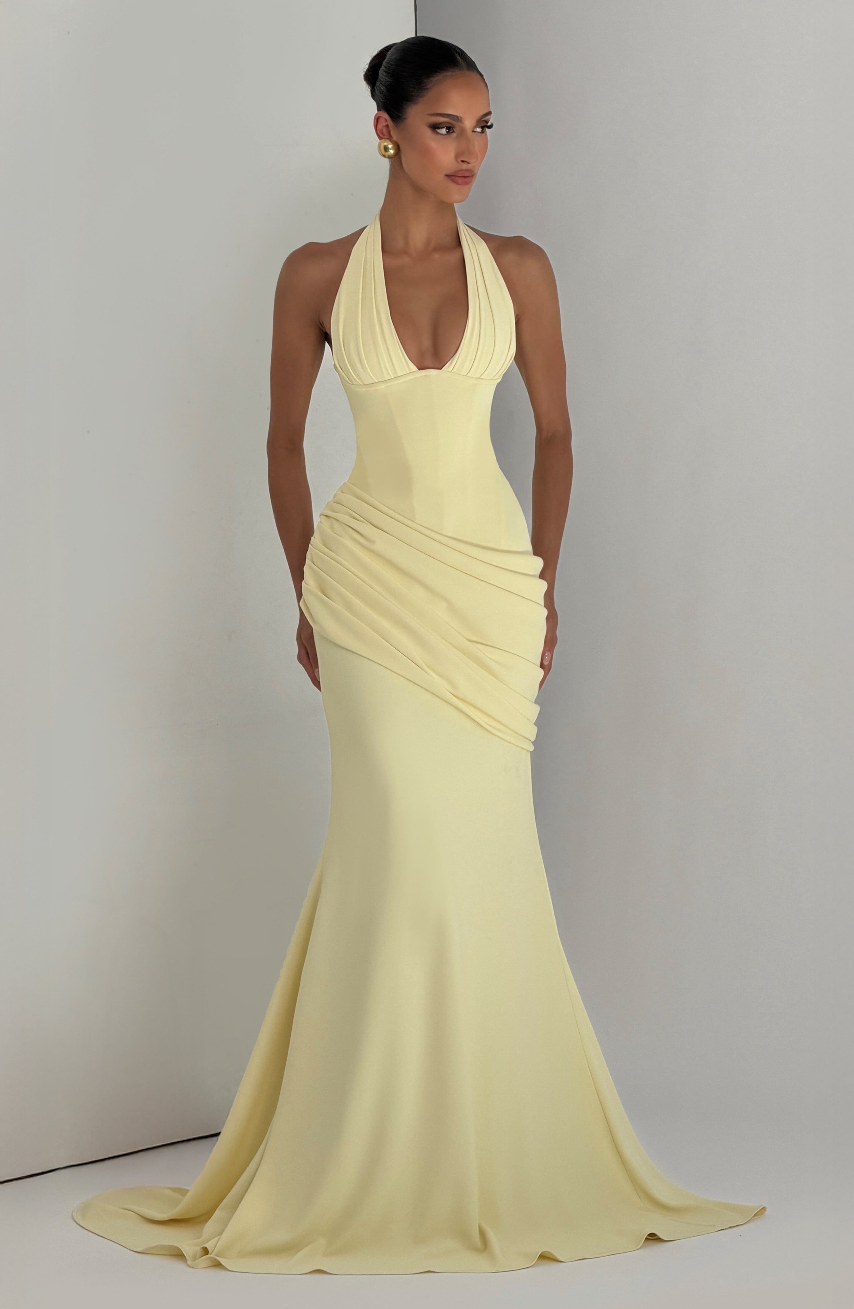 Noelia™ - Vestido Largo de Crepé