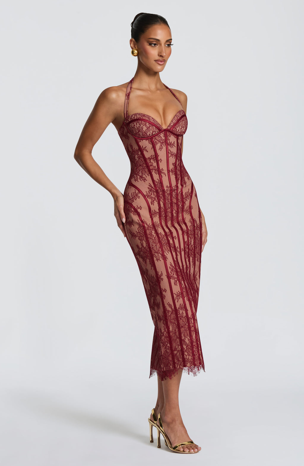 Rocío™ - Vestido Midi de Encaje