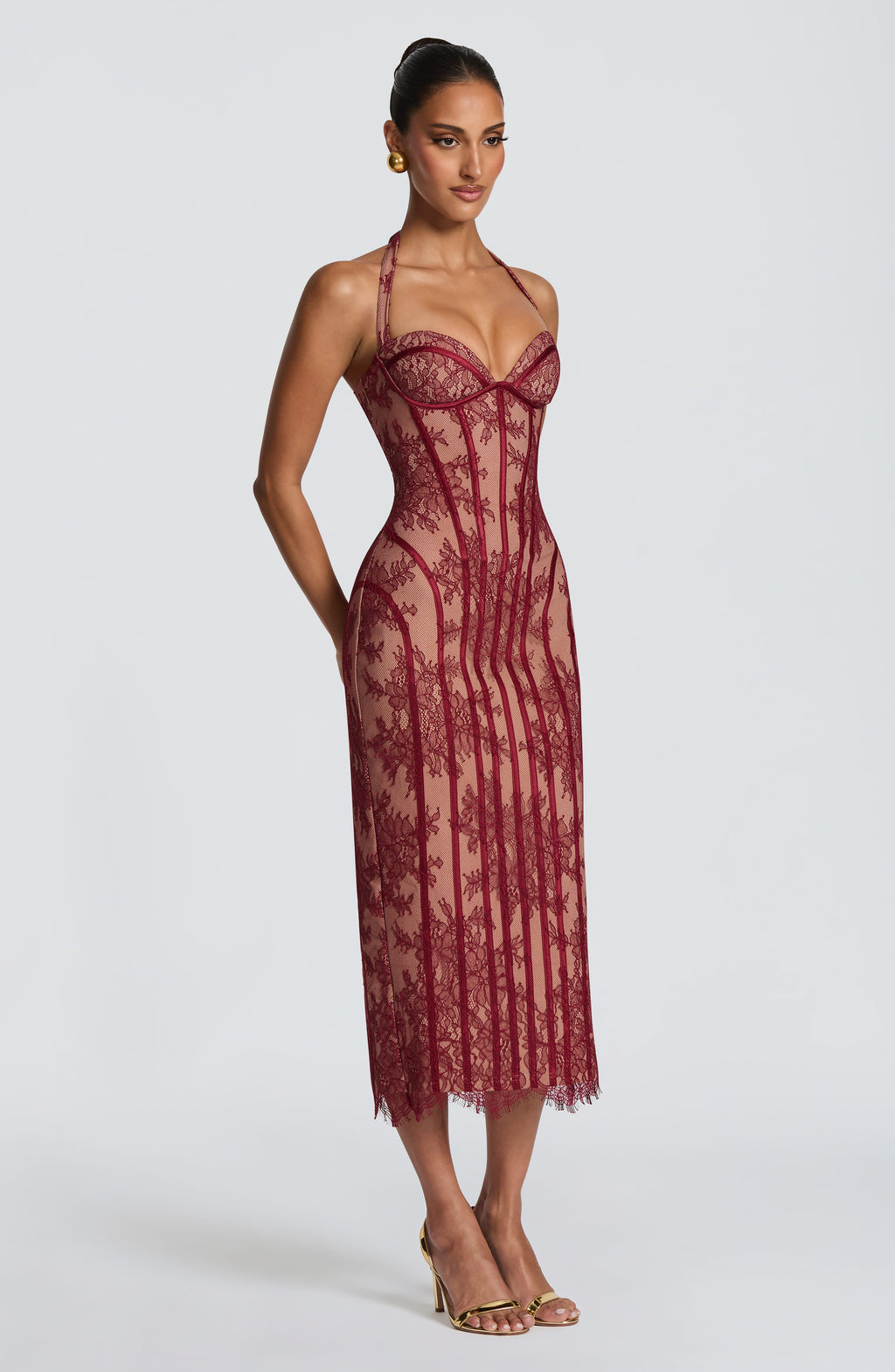 Rocío™ - Vestido Midi de Encaje