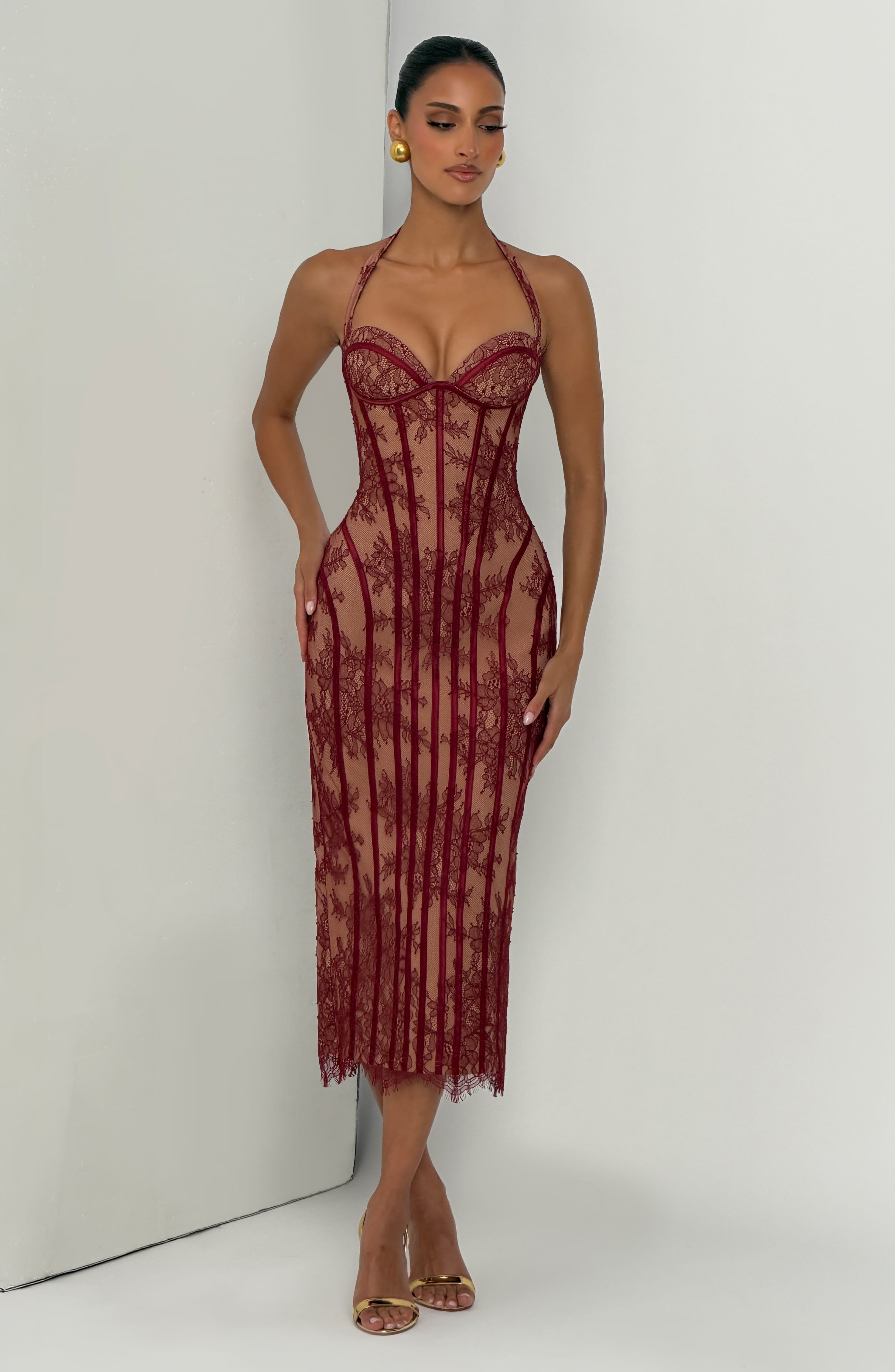 Rocío™ - Vestido Midi de Encaje