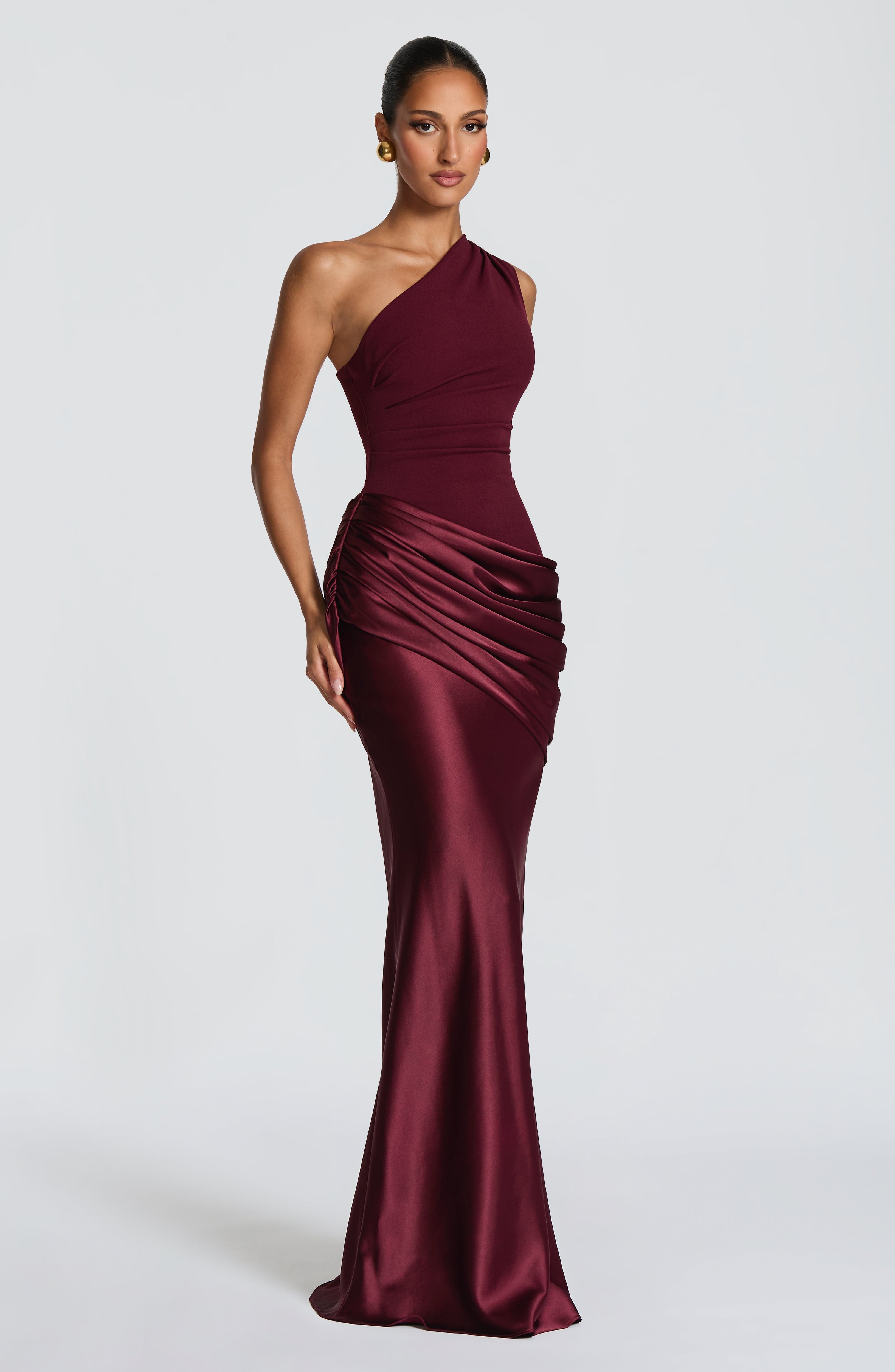 Sabina™ - Vestido Largo de Satén