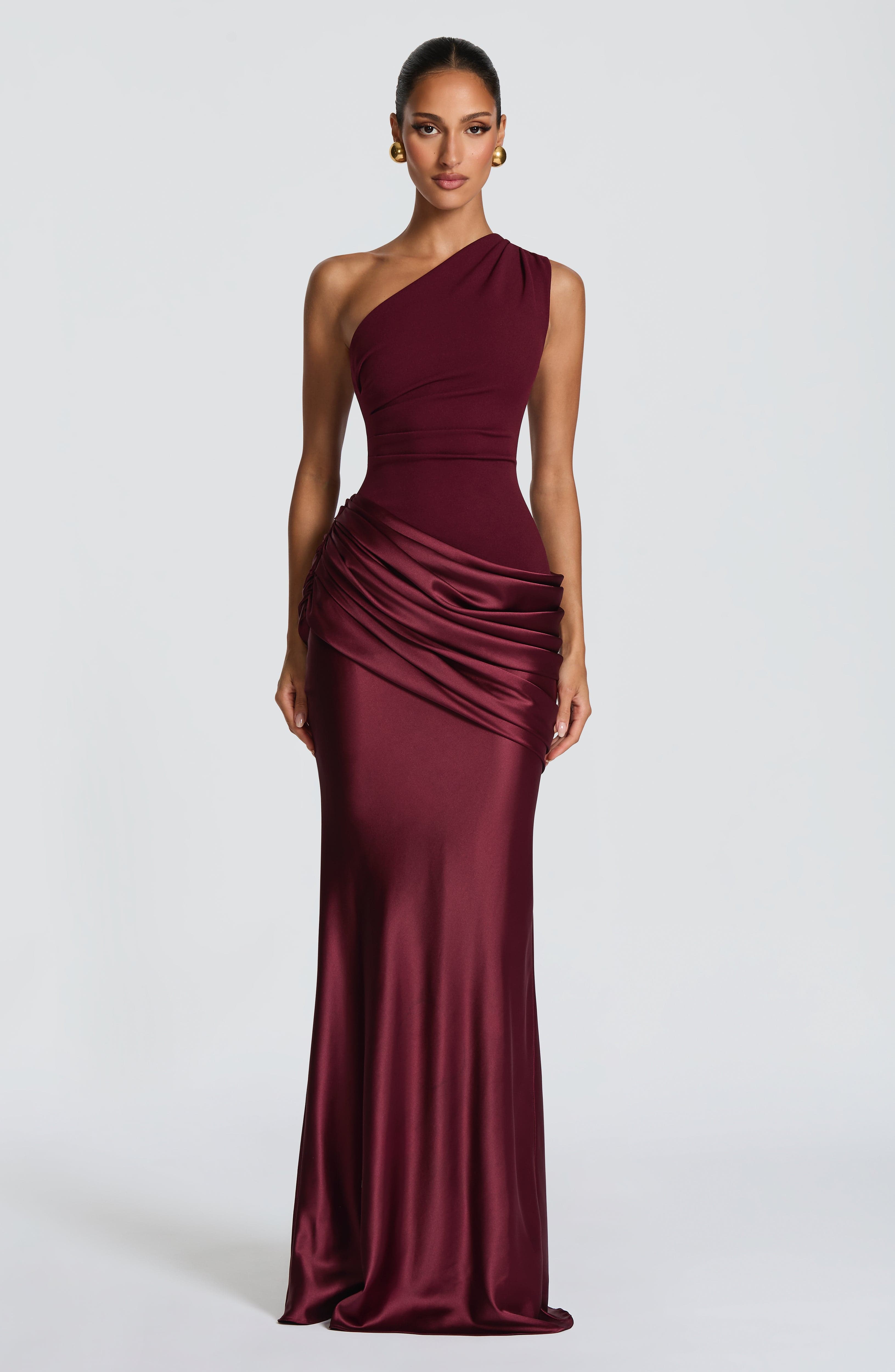 Sabina™ - Vestido Largo de Satén