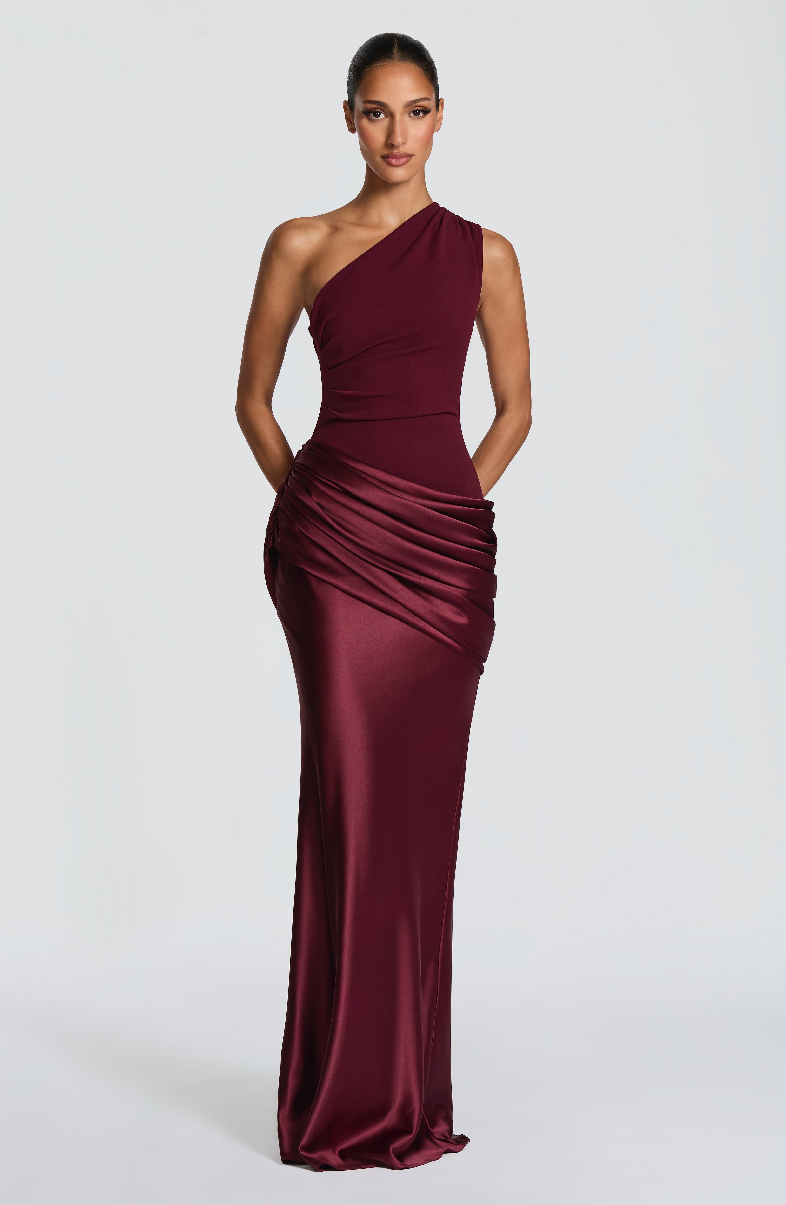 Sabina™ - Vestido Largo de Satén