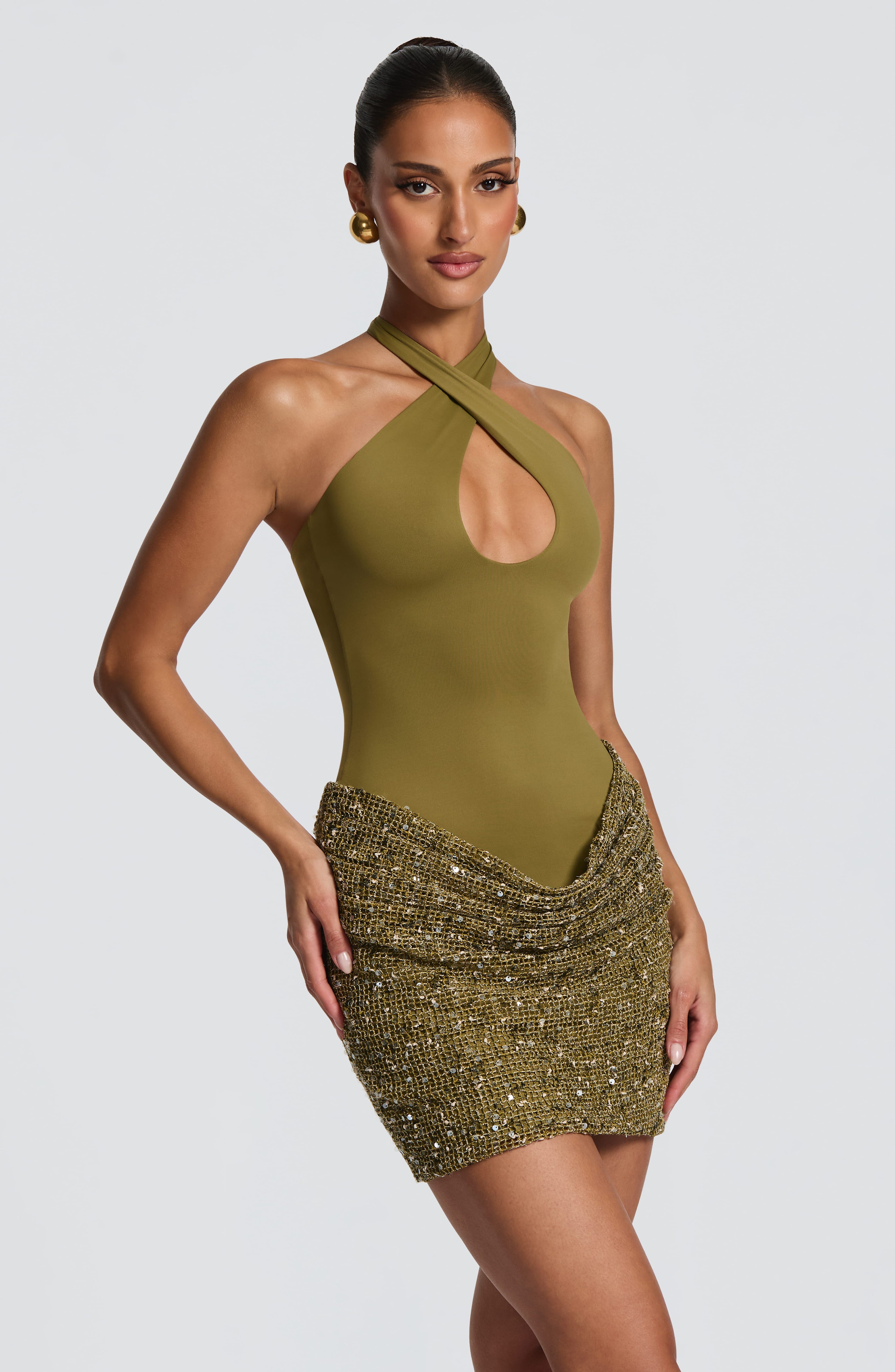 Marisol™ - Vestido Mini Brillo con Lentejuelas