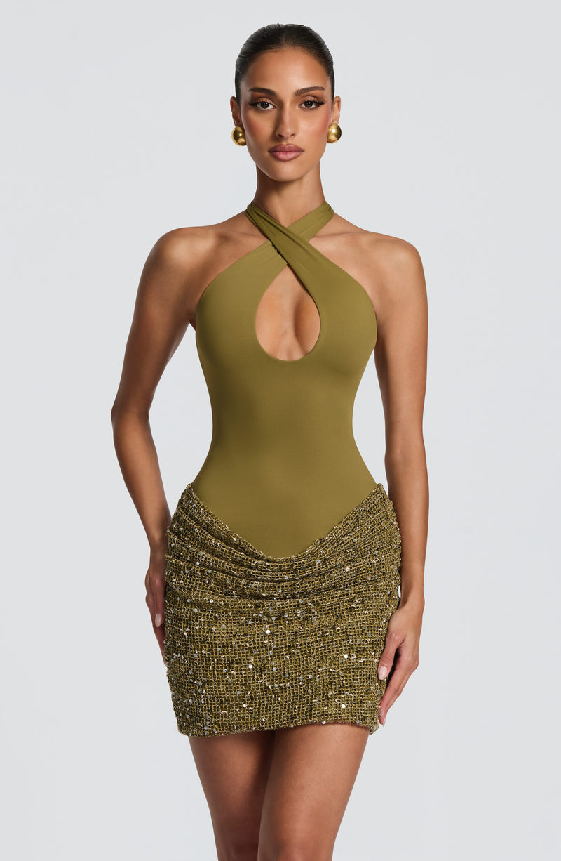 Andrea™ - Vestido Corto de Lentejuelas
