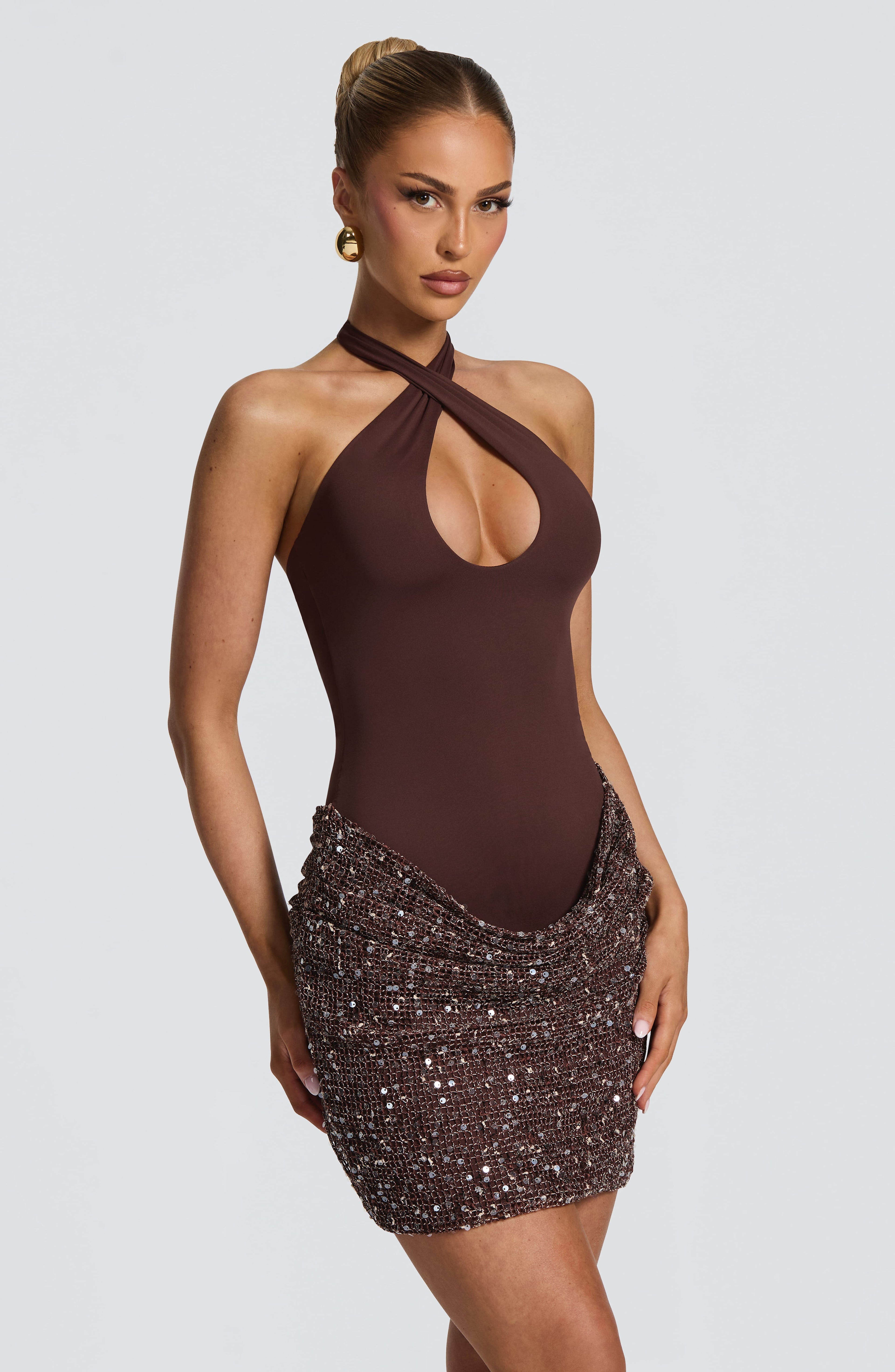 Marisol™ - Vestido Mini Brillo con Lentejuelas