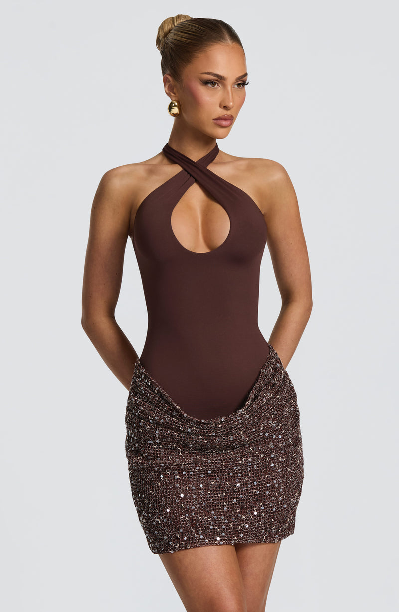 Andrea™ - Vestido Corto de Lentejuelas