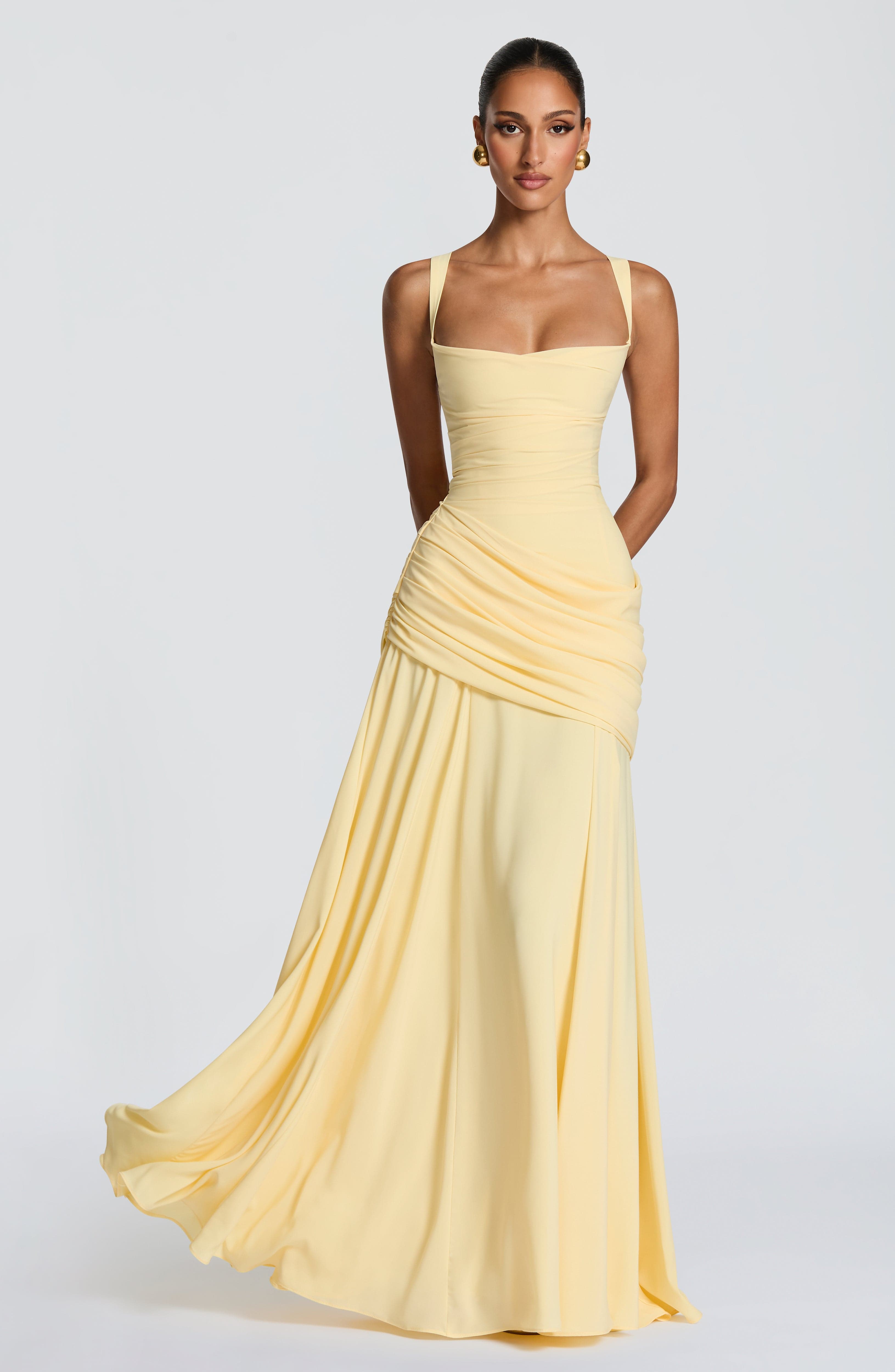 Sara™ - Vestido Largo de Chifón