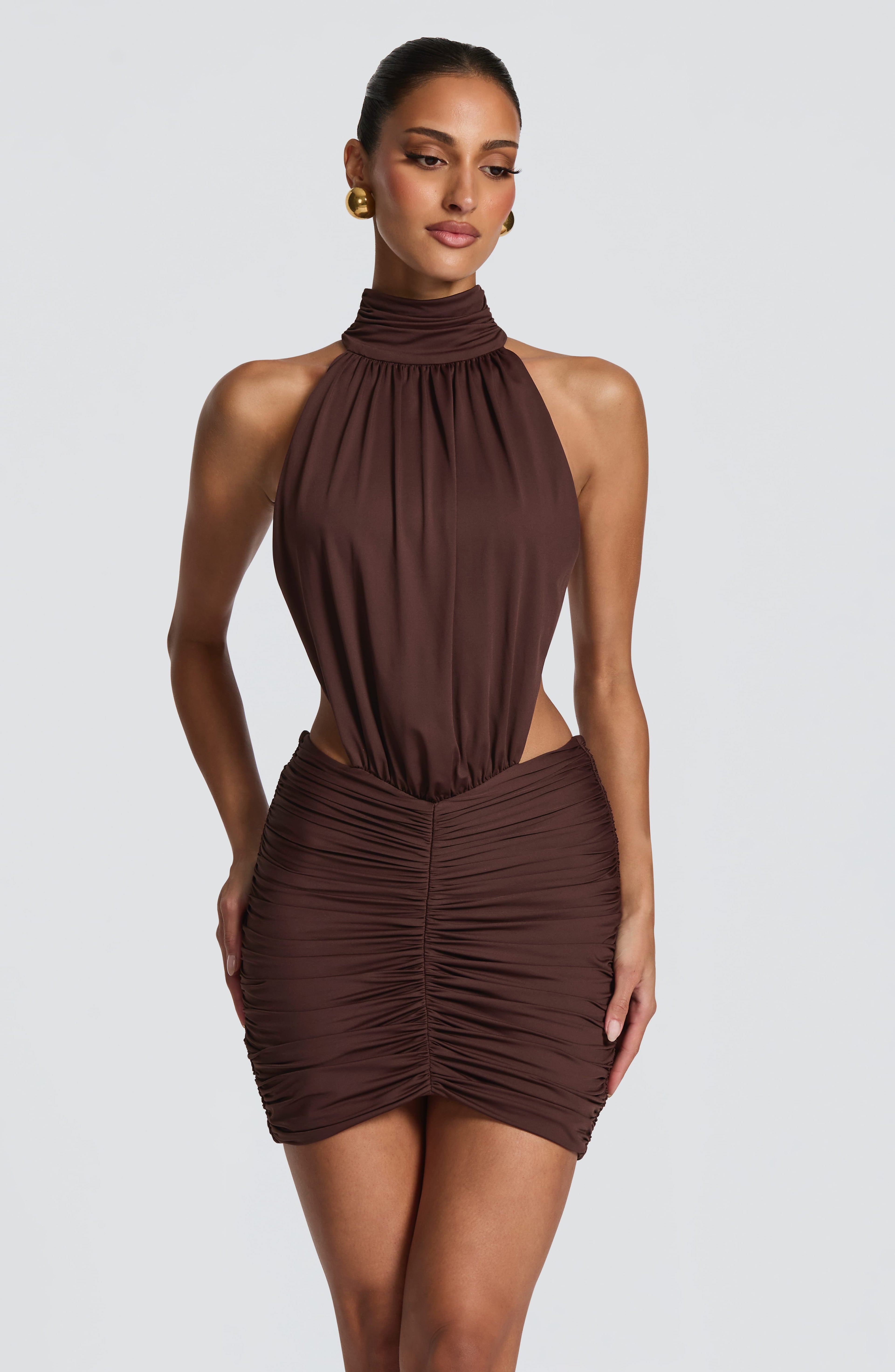 Rocío™ - Vestido Mini Fruncido Strapless