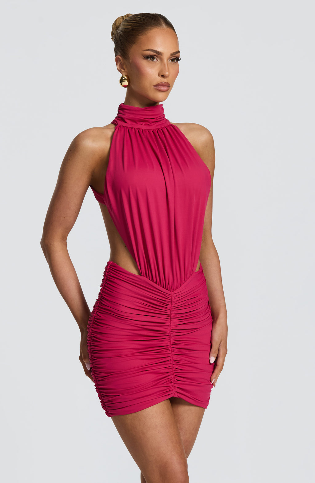Rocío™ - Vestido Mini Fruncido Strapless