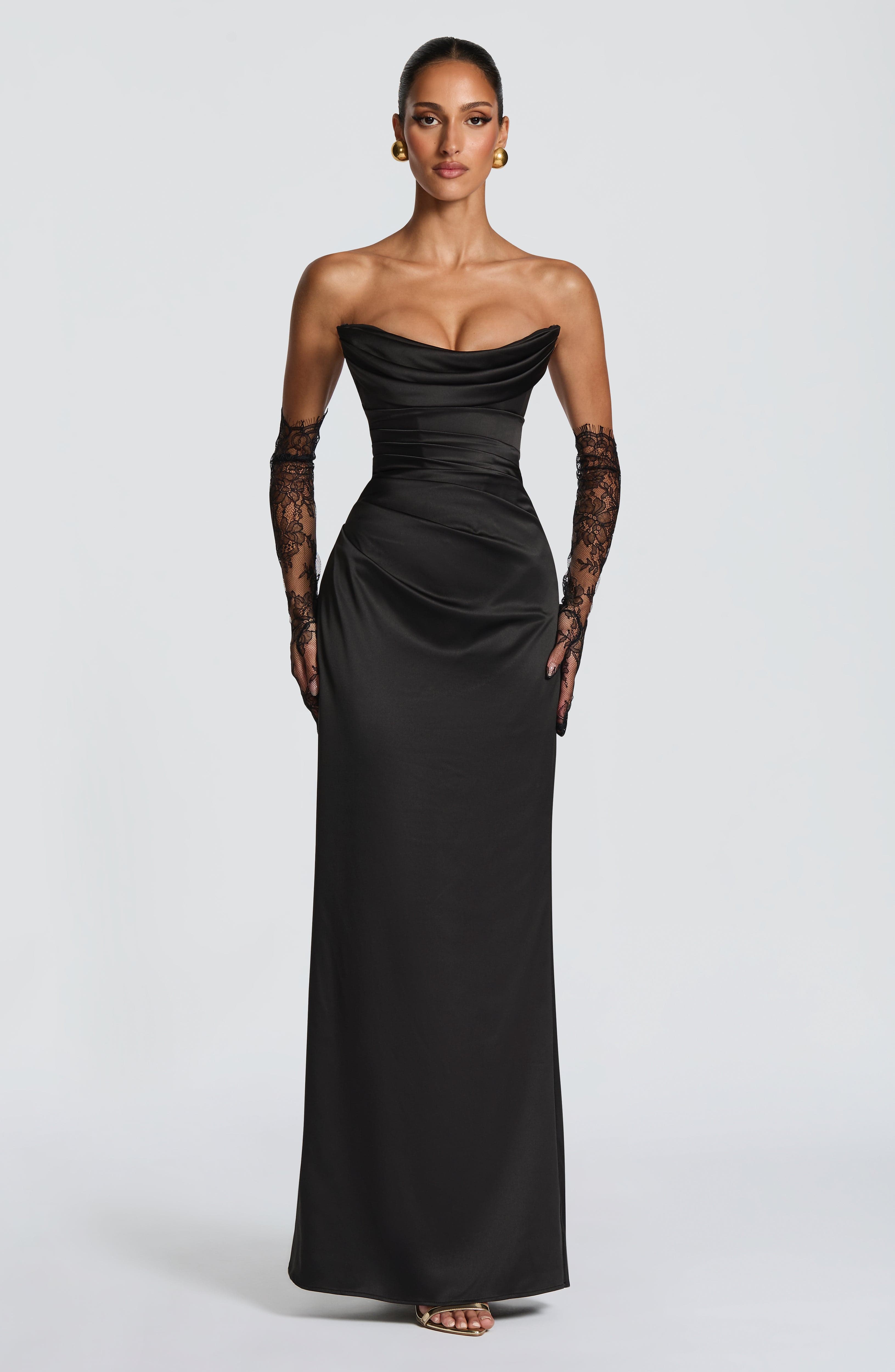 Vega™ - Vestido Largo de Satén