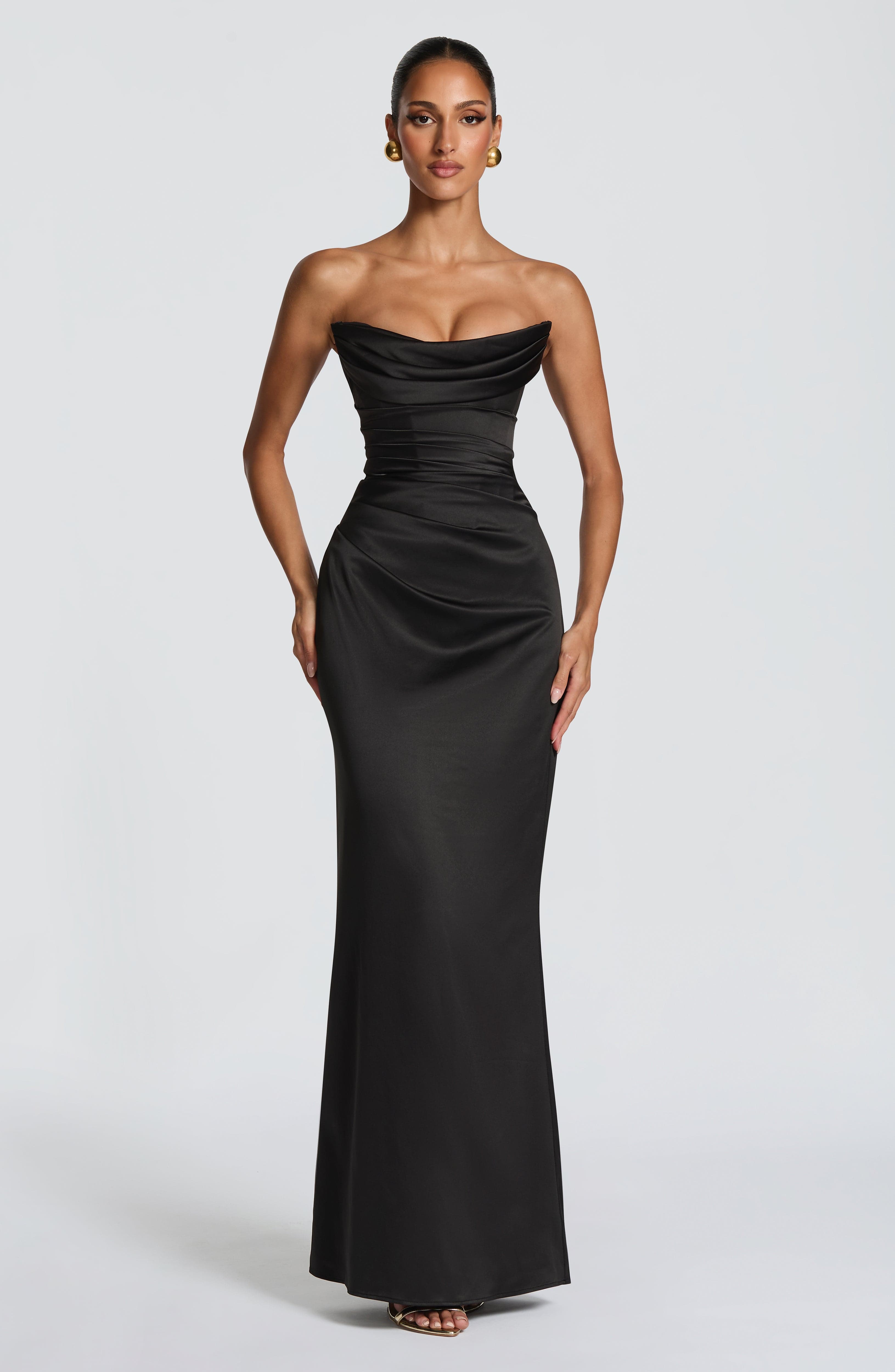 Vega™ - Vestido Largo de Satén