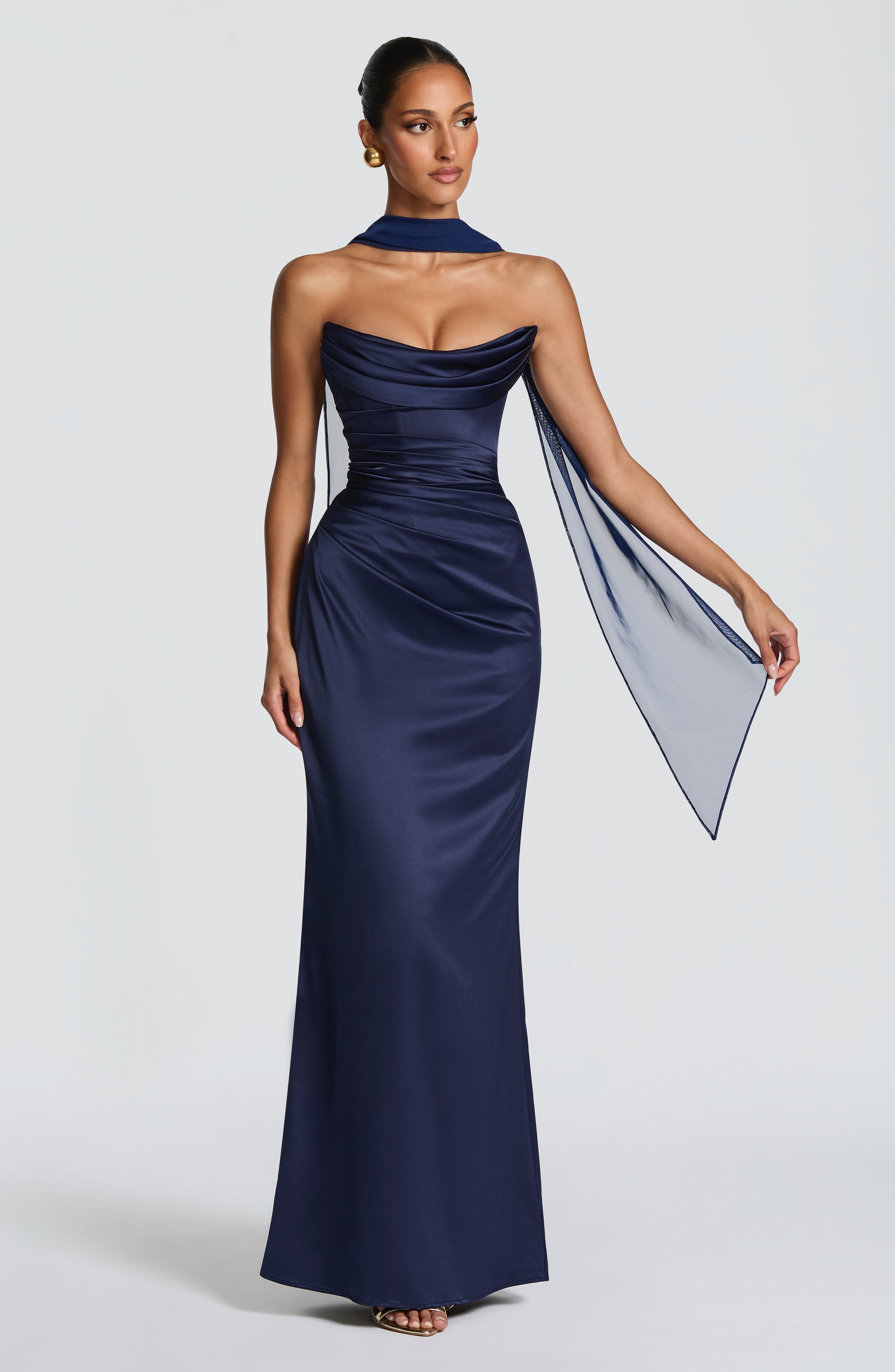 Vega™ - Vestido Largo de Satén